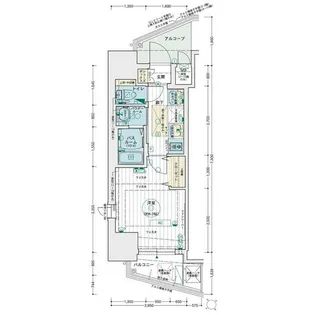 エステムコート名古屋千種グレイス【7階】の間取り