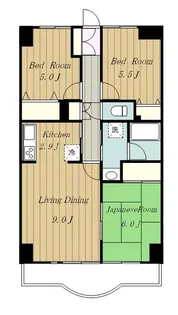 グレンツェント・ハイム相模大野【2階】の間取り
