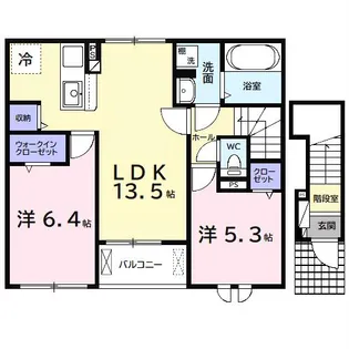 アルタハイムB【2階】の間取り