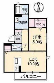 グランベレオ大門【3階】の間取り