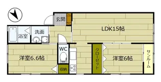 ゼフィ-ルII【2階】の間取り