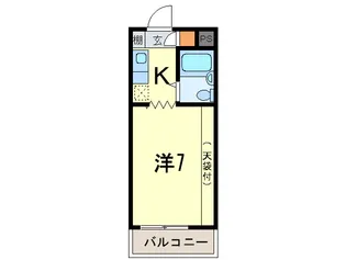サンハイツ白鳩II【1階】の間取り