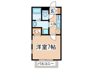 プロムナード・デ・サングレI【1階】の間取り