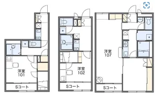 レオパレスきららc【1階】の間取り