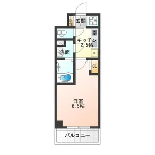 リヴェント難波ウエスト【10階】の間取り