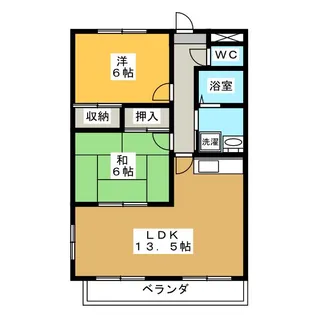 グレースコートII【2階】の間取り