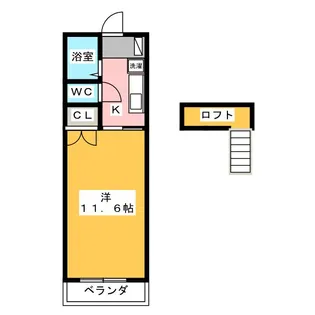 ユートピア・K【2階】の間取り
