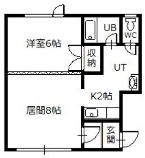 北ウィング【2階】の間取り