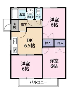 ハイツ三ツ石【1階】の間取り