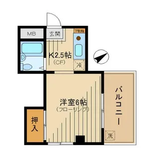 パークサイド矢沢【3階】の間取り