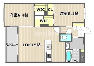 ベンビレッジ平田西公園【3階】の間取り