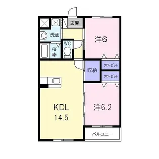 アイズタウン(V)【1階】の間取り