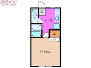 ノムラハイツ【2階】の間取り