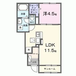 ロイヤルIV【1階】の間取り