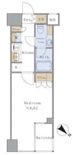 Brillia ist 千駄ヶ谷【6階】の間取り