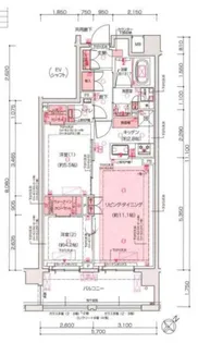 プレディア東中野【1階】の間取り