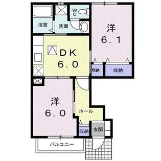 レジデンス・F【1階】の間取り