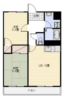 ヴィーブル宮の森南棟【3階】の間取り