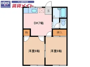 久世ハイツ パートI【2階】の間取り