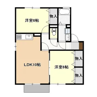 ベルウッドB【2階】の間取り