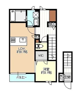 サウスコート【2階】の間取り