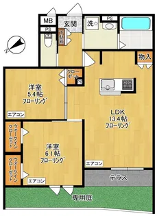 ゲートフロント【1階】の間取り