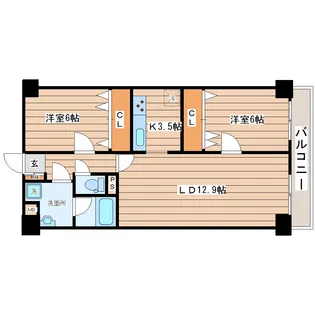 ル・セザンヌ【5階】の間取り