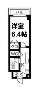 ペンペック【6階】の間取り