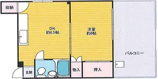 クリスタル高倉【4階】の間取り