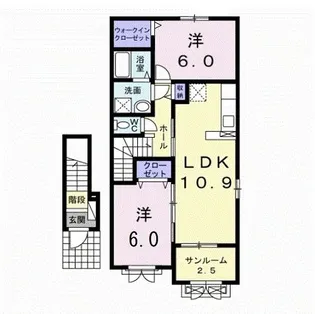 クレメンティア A【2階】の間取り
