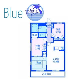 エテルノ弥勒寺【2階】の間取り