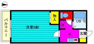 フラットブラウニー【2階】の間取り