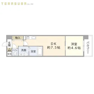 レスコ府内【4階】の間取り