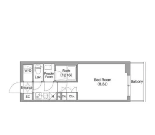 コンフォリア・リヴ南六郷【5階】の間取り