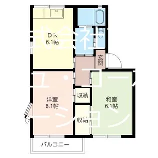 エコーハイツ【2階】の間取り