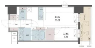 ラグゼナ用賀【7階】の間取り