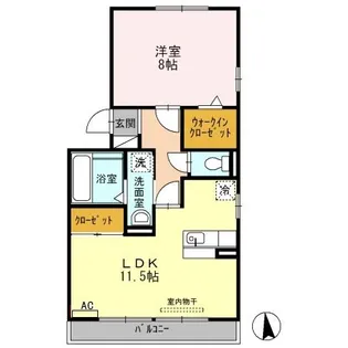 フォルトゥーナI【3階】の間取り