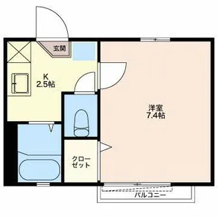 タウンコート中央【2階】の間取り