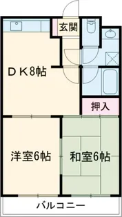 フォートレスセブン【3階】の間取り
