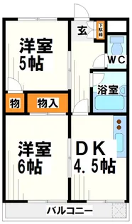 三高ハイツ【1階】の間取り