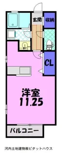 ビーライン686 E【2階】の間取り