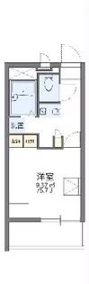 レオパレス三津屋北【1階】の間取り