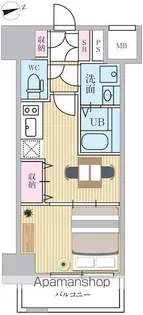 エスティメゾン門前仲町【8階】の間取り