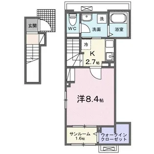 エスペランサ 俊【2階】の間取り