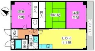 メールコート9【4階】の間取り