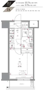 AZEST川崎II【3階】の間取り
