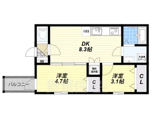 I maison Rhodon【2階】の間取り