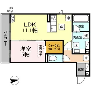 エクレール【1階】の間取り