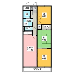 House of D II棟【2階】の間取り