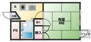 ジュネス武蔵野【2階】の間取り